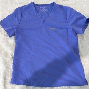 Figs Blueberry Catarina Scrub Top